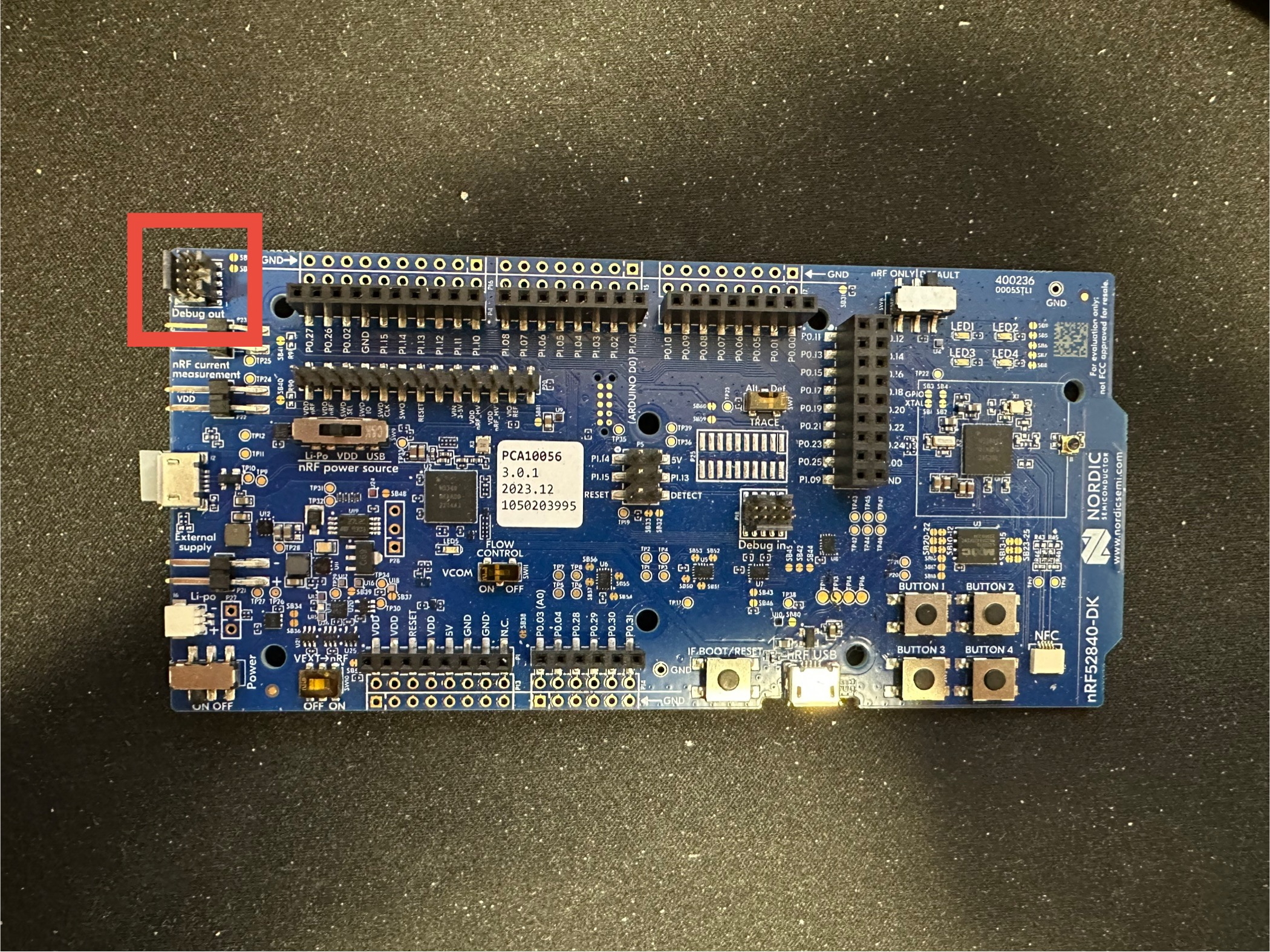 Debug Out Header